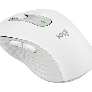 Logitech Signature M650 L - mouse - large size - Bluetooth, 2.4 GHz - off-white