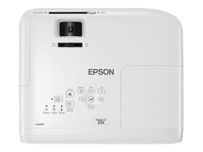 Epson PowerLite E20 - 3LCD projector - portable - 3400 lumens (white) - 3400 lumens (color) - XGA (1024 x 768) - 4:3 - Image 4