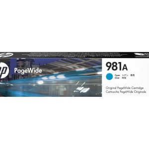 HP 981A - cyan - original - PageWide - ink cartridge