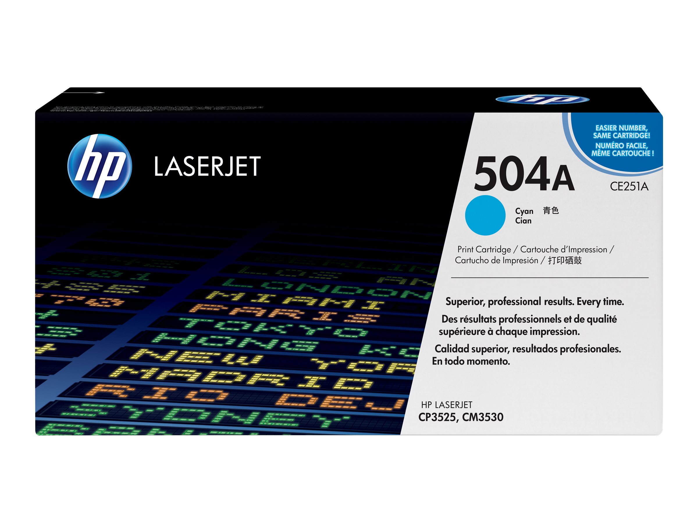 HP 504A - cyan - original - LaserJet - toner cartridge (CE251A) - Image 11