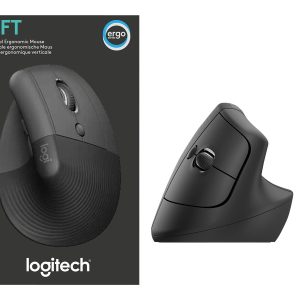 Logitech Lift Vertical Ergonomic Mouse - vertical mouse - Bluetooth, 2.4 GHz - graphite