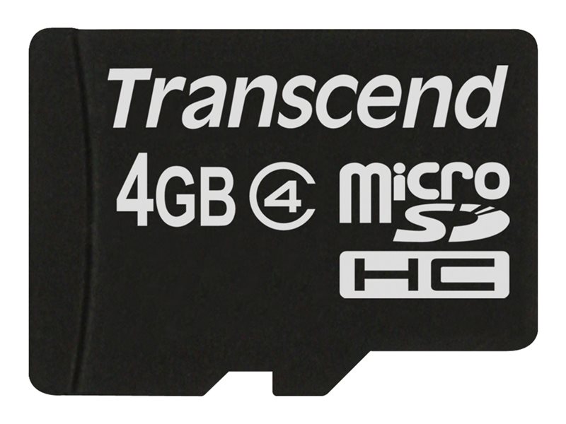 Transcend - flash memory card - 4 GB - microSDHC - Image 2