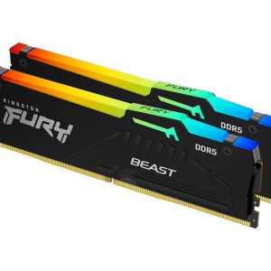 Kingston FURY Beast RGB - DDR5 - kit - 32 GB: 2 x 16 GB - DIMM 288-pin / PC5-44800 - unbuffered