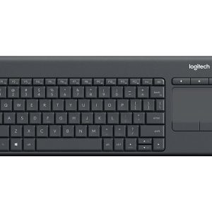 Logitech Wireless Touch Keyboard K400 Plus - keyboard - with touchpad - QWERTY - US International - black Input Device