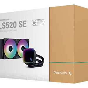 Deepcool Infinity Series LS520 SE - Processor liquid cooling system - Radiator Size: 240 mm - (for: LGA1155, LGA1150, LGA1151, AM4, LGA1200, LGA1700, AM5) - 120 mm - black