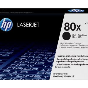 HP 80X - High Yield - black - original - LaserJet - toner cartridge (CF280X)