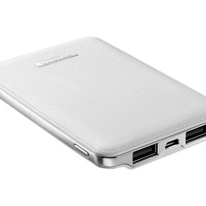 ADATA PV120 Power Bank - Power bank - 5100 mAh - 2.1 A - 2 output connectors (USB) - white