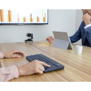 Logitech Wireless Touch Keyboard K400 Plus - keyboard - with touchpad - QWERTY - US International - black Input Device