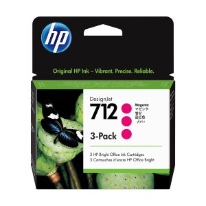 HP 712 - 3-pack - magenta - original - DesignJet - ink cartridge