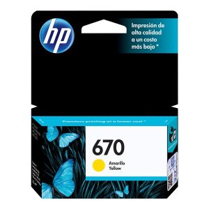 HP 670 - yellow - original - Ink Advantage - ink cartridge