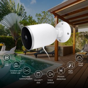 Nexxt - Home - Outdoor Wired Camera 2K - NHC-O610