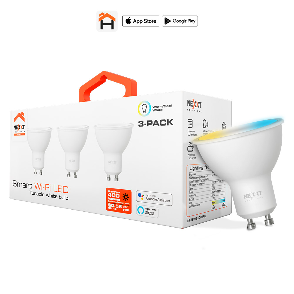 NEXXT Smart Wi-Fi LED 110V - GU10 - 3pk