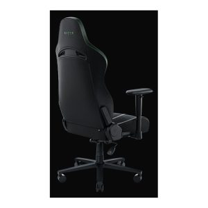 Razer Enki X - chair - steel, plush fabric, high-density polyurethane molded foam, elastomeric polyurethane (EPU) - black, green