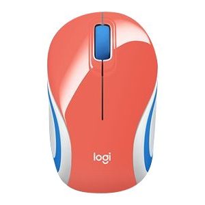 Logitech M187 - mouse - 2.4 GHz - coral
