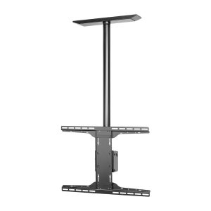 Peerless Solid-Point Flat Panel Straight Column Mount PLCM-UNL-CP mounting kit - for flat panel - black