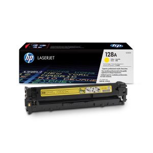 HP 128A - yellow - original - LaserJet - toner cartridge (CE322A)