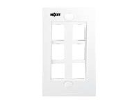 Nexxt Wall Plate 6 Port WHITE