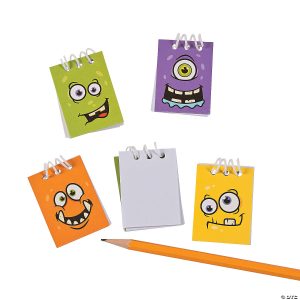 Oriental Trading Monster Face Mini Spiral Notepads