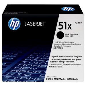 HP 51X - High Yield - black - original - LaserJet - toner cartridge (Q7551X)
