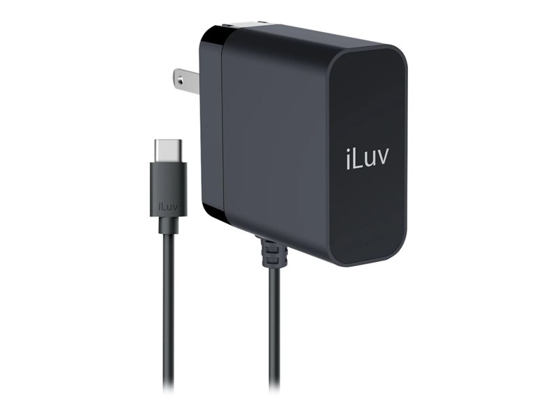 iLuv 45W USB-C Faster AC Adapter with 6ft Cable - power adapter - 45 Watt - Image 5