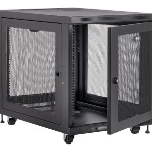Eaton Tripp Lite Series 12U Rack Enclosure Server Cabinet Doors & Sides 300lb Capacity - rack - 12U