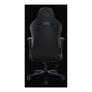 Razer Enki X - chair - steel, plush fabric, high-density polyurethane molded foam, elastomeric polyurethane (EPU) - black, green