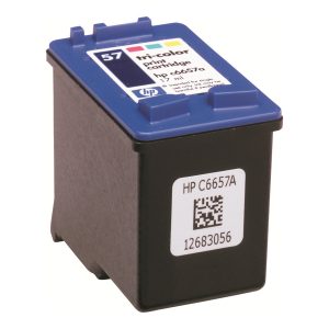 HP 57 - yellow, cyan, magenta - original - ink cartridge