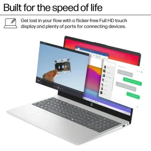 HP - 15.6" Full HD Touch-Screen Laptop - Intel Core i7 - 16GB Memory - 512GB SSD - Natural Silver