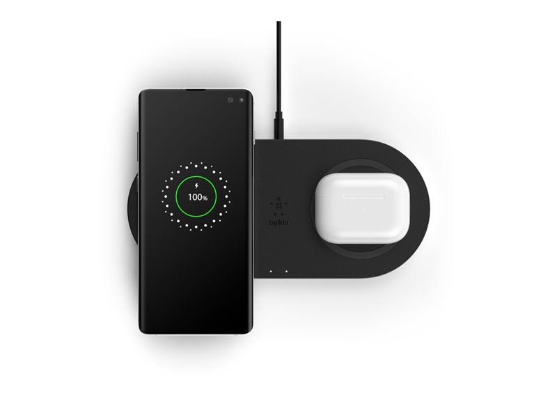 Belkin BoostCharge Dual Wireless Charging Pads wireless charging pad - + AC power adapter - 10 Watt - Image 27
