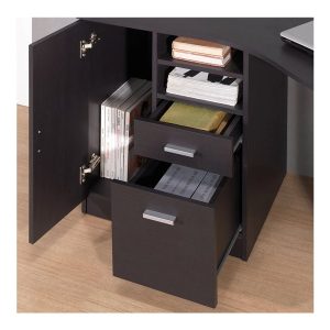 Techni Mobili Classic RTA-8408 - table - curved - espresso