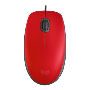 Logitech M110 Silent - mouse - USB - red