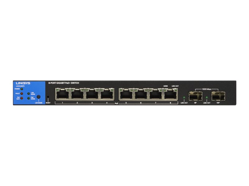 Linksys LGS310MPC - switch - 8 ports - smart - TAA Compliant