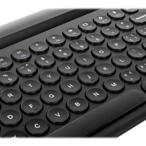 Targus - keyboard - with phone holder - black - antimicrobial Input Device