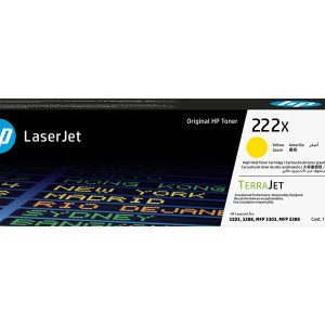 HP 222X - High Yield - yellow - original - LaserJet - toner cartridge (W2222X)