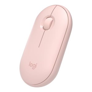 Logitech Pebble M350 - mouse - Bluetooth, 2.4 GHz - rose
