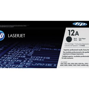 HP 12A - black - original - LaserJet - toner cartridge (Q2612A)