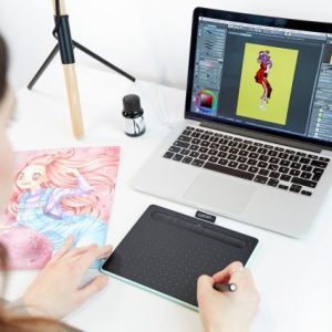 Wacom Intuos Creative Pen Small - digitizer - USB, Bluetooth - pistachio green