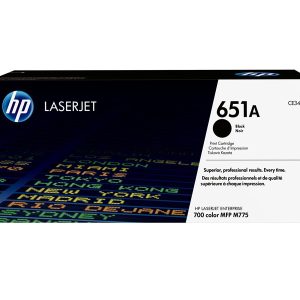 HP 651A - black - original - LaserJet - toner cartridge (CE340A)