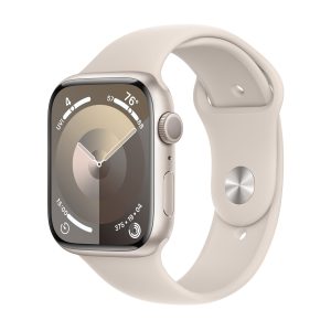 Apple Watch Series 9 (GPS) - starlight aluminum - smart watch with sport band - starlight - 64 GB