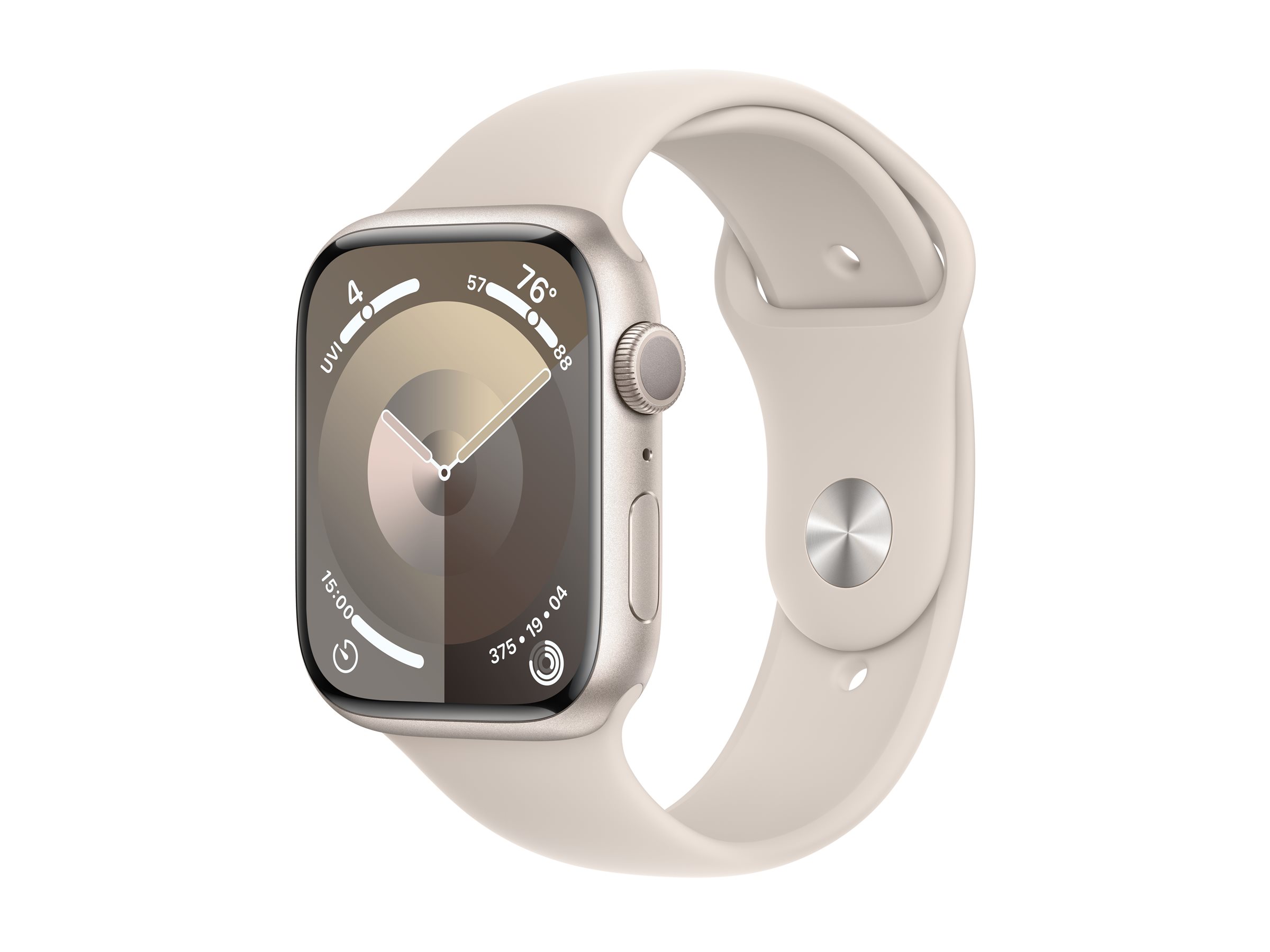 Apple Watch Series 9 (GPS) - starlight aluminum - smart watch with sport band - starlight - 64 GB - Image 5
