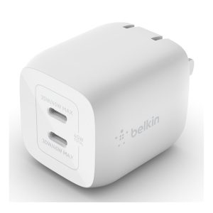 Belkin BoostCharge Pro power adapter - PPS and GaN technology - 2 x USB-C - 45 Watt