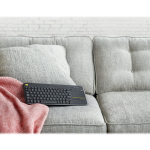 Logitech Wireless Touch Keyboard K400 Plus - keyboard - with touchpad - QWERTY - US International - black Input Device