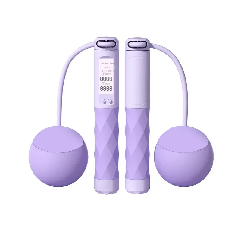Speed Skipping Rope - Calorie Counter - Purple