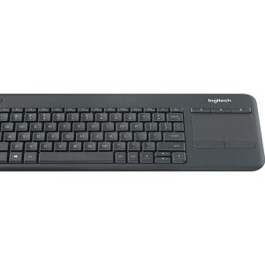 Logitech Wireless Touch Keyboard K400 Plus - keyboard - with touchpad - QWERTY - US International - black Input Device