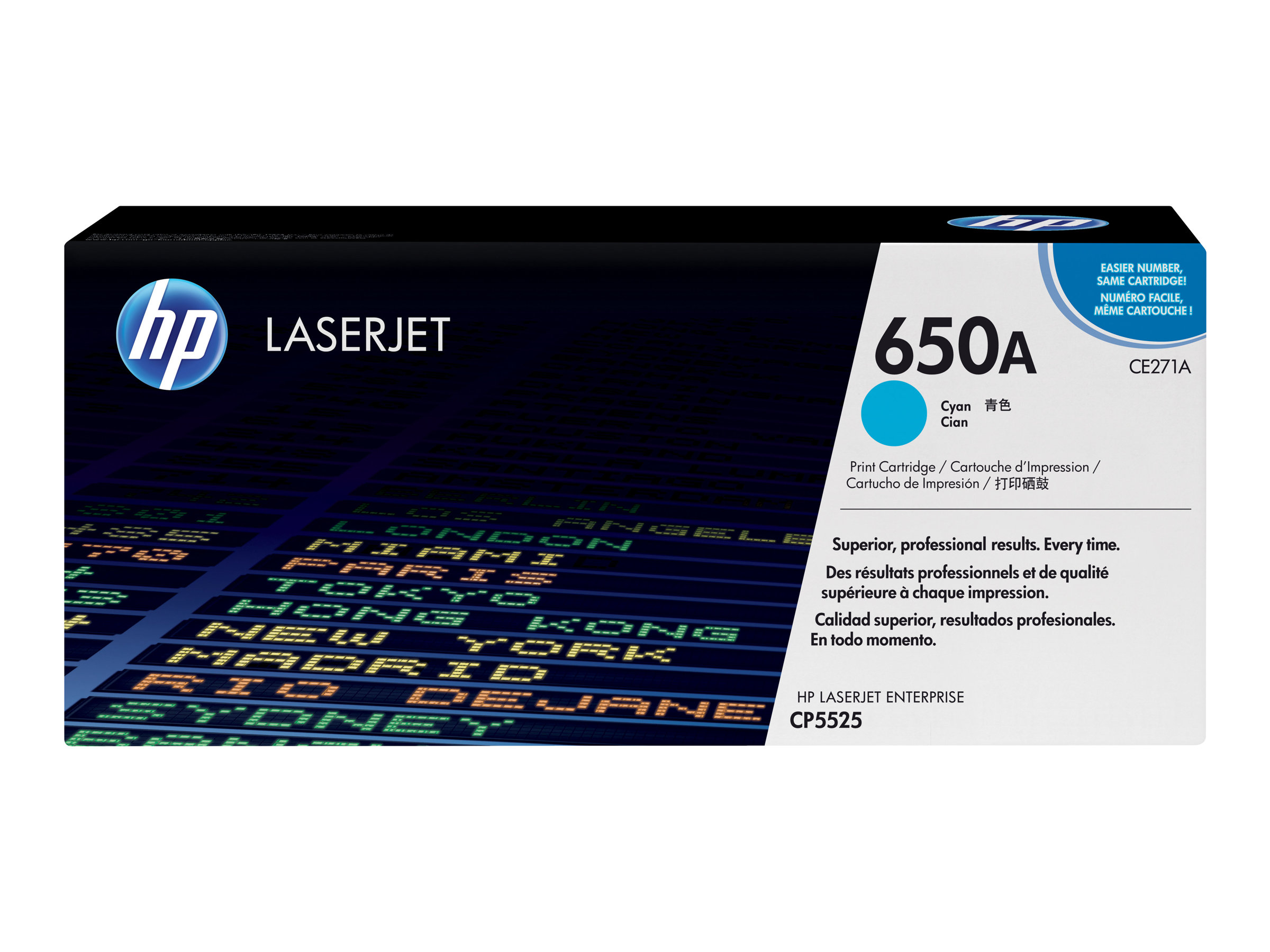 HP 650A - cyan - original - LaserJet - toner cartridge (CE271A) - Image 2