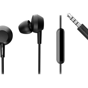 Philips TAE4105BK - Earphones with mic - in-ear - wired - 3.5 mm jack - black