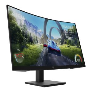 HP X32c Gaming Monitor - LED monitor - gaming - curved - 31.5" - 1920 x 1080 Full HD (1080p) @ 165 Hz - VA - 350 cd/m² - 3000:1 - 1 ms - HDMI, DisplayPort - black