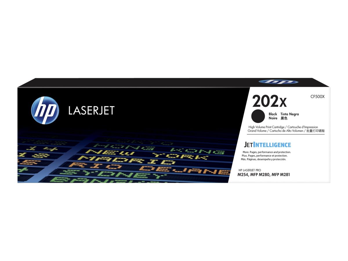 HP 202X - High Yield - black - original - LaserJet - toner cartridge (CF500X) - Image 2