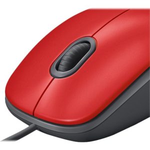 Logitech M110 Silent - mouse - USB - red