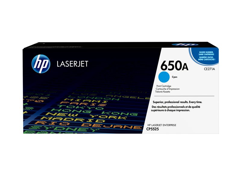 HP 650A - cyan - original - LaserJet - toner cartridge (CE271A) - Image 19